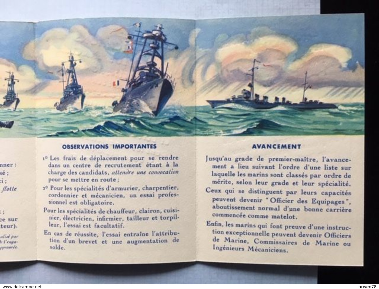 Soyez Marins Plaquette De L'armée Pour L'engagement Volontaire Dans La Marine Militaire - Documents Historiques