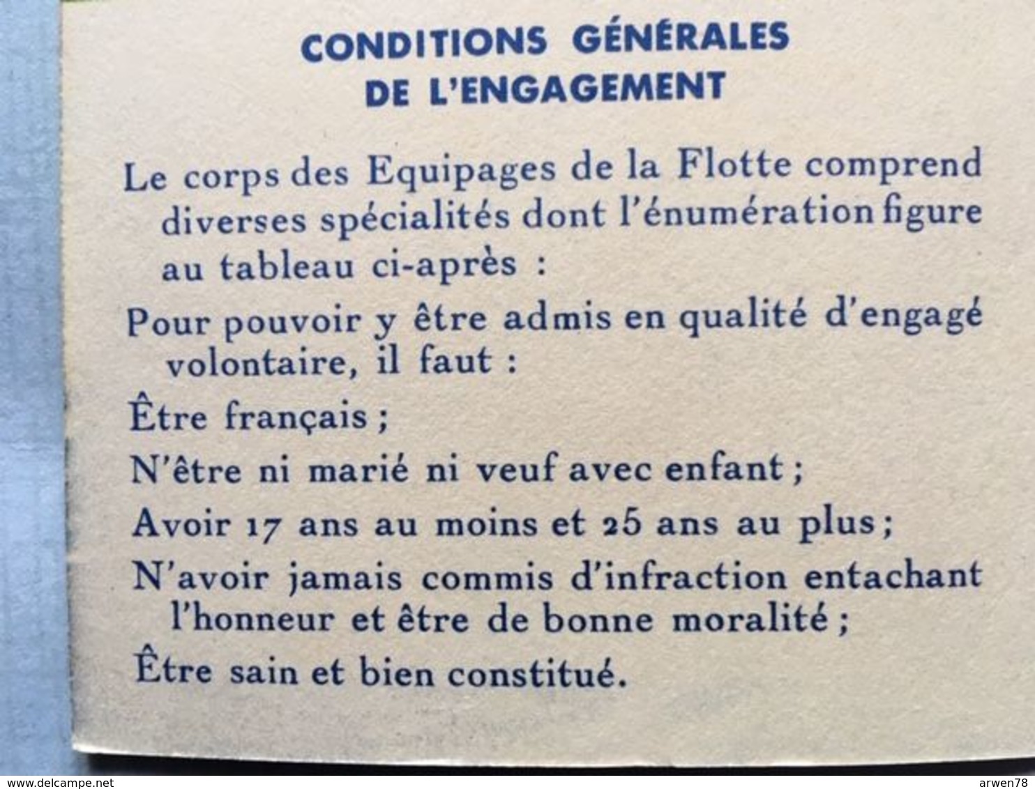 Soyez Marins Plaquette De L'armée Pour L'engagement Volontaire Dans La Marine Militaire - Documents Historiques