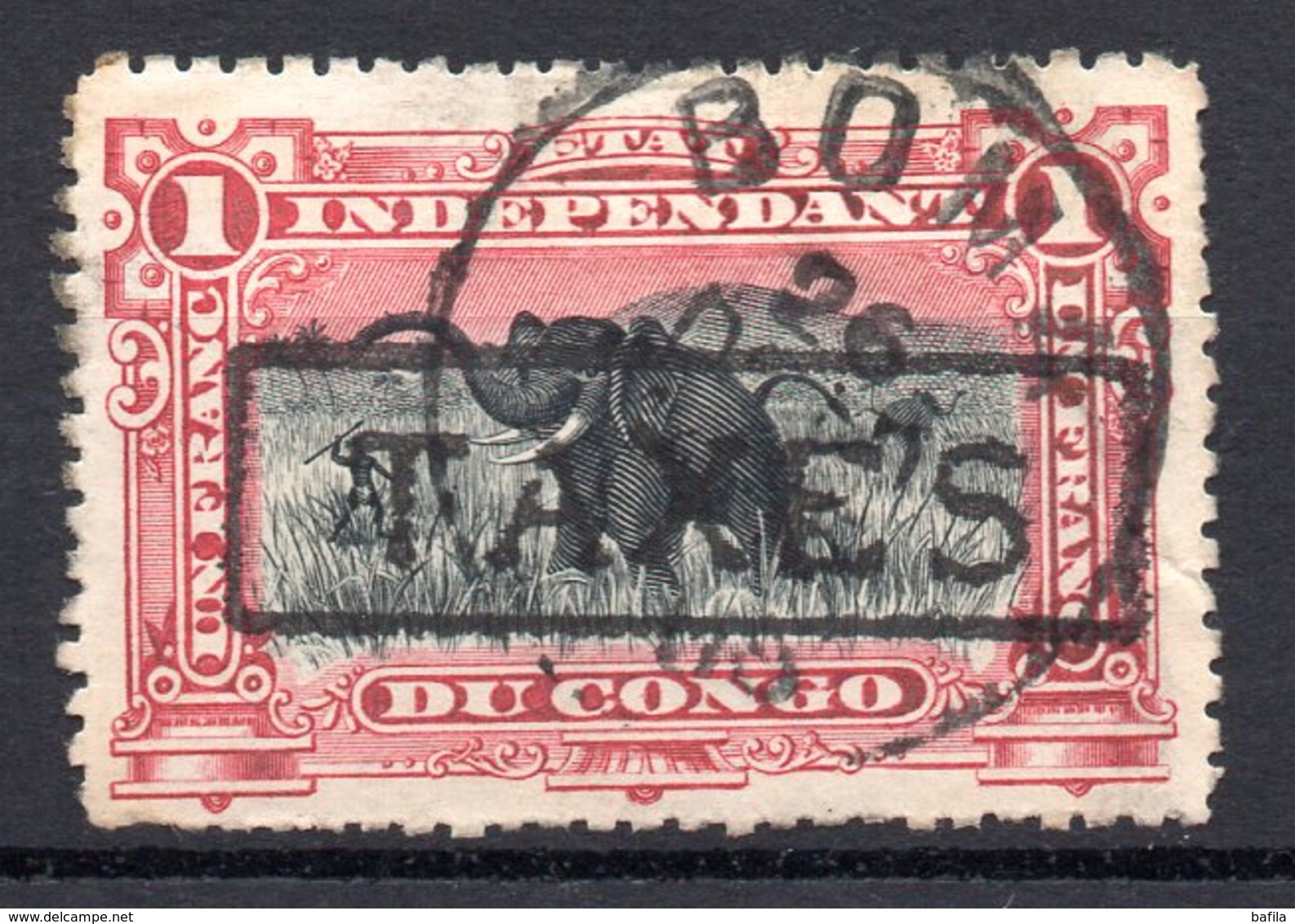 BELGISCH CONGO: COB TX 6A GESTEMPELD - Used Stamps