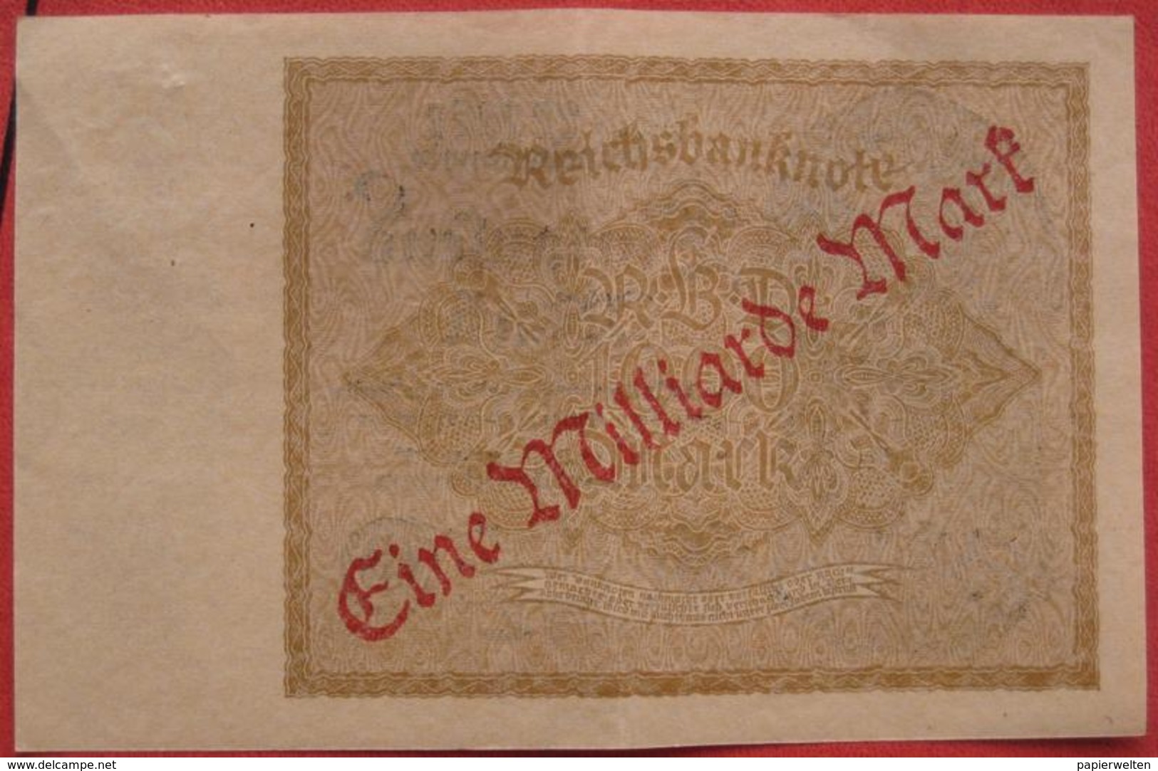 1000000 Mark 15.12.1922 (WPM 113b) 1 Million Overprint On 1000 Mark Wasserzeichen Kreuzblüten - 1 Miljoen Mark