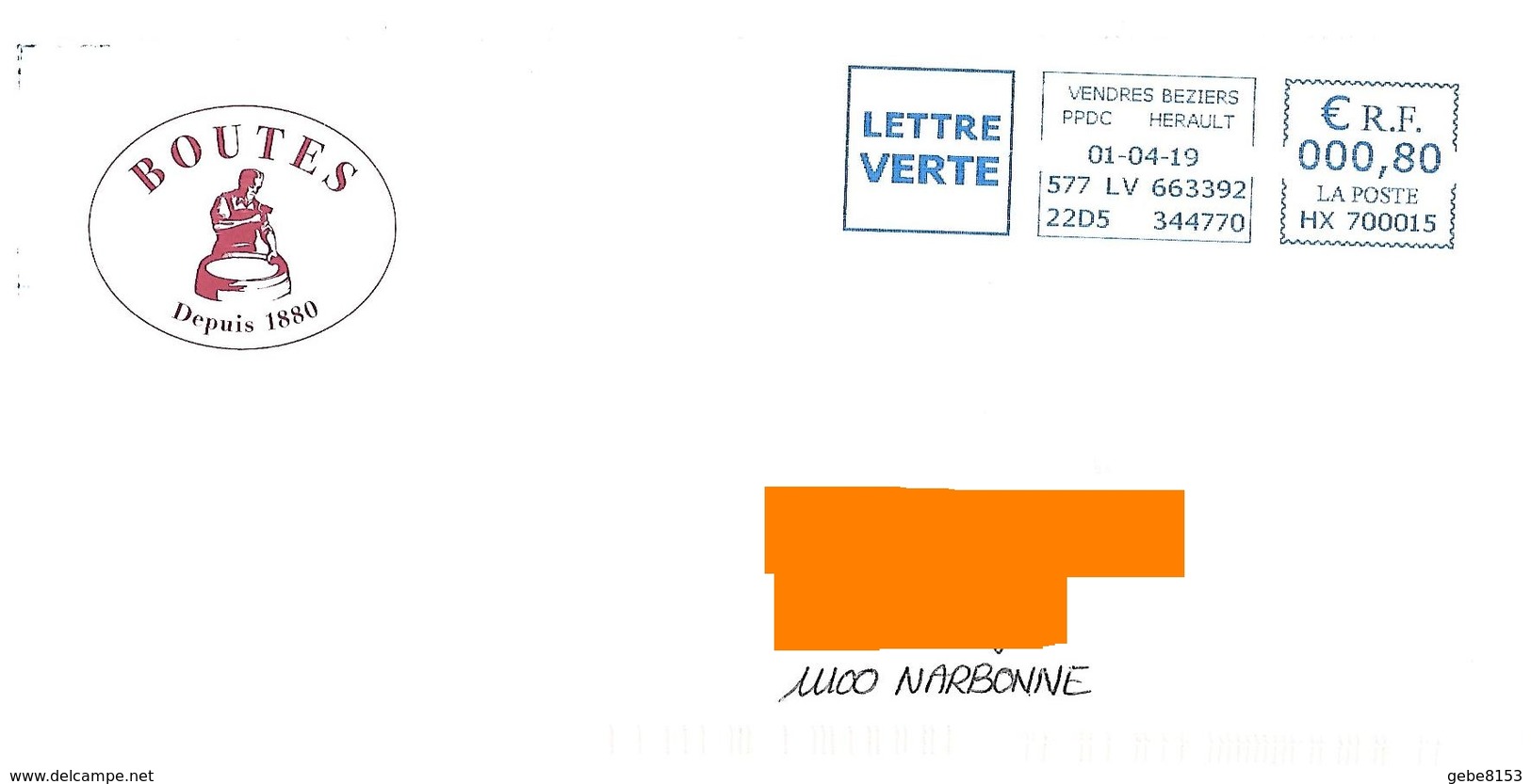 EMA HX 700015 Hérault Sur Env Illustrée Boutes Tonneau Barrique Tonnelier Vin Alcool Gironde - EMA (Print Machine)