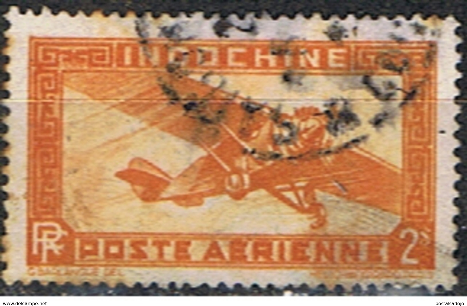 (INX 12) INDOCHINE // YVERT 12 (AVION) // 1933-38 - Poste Aérienne