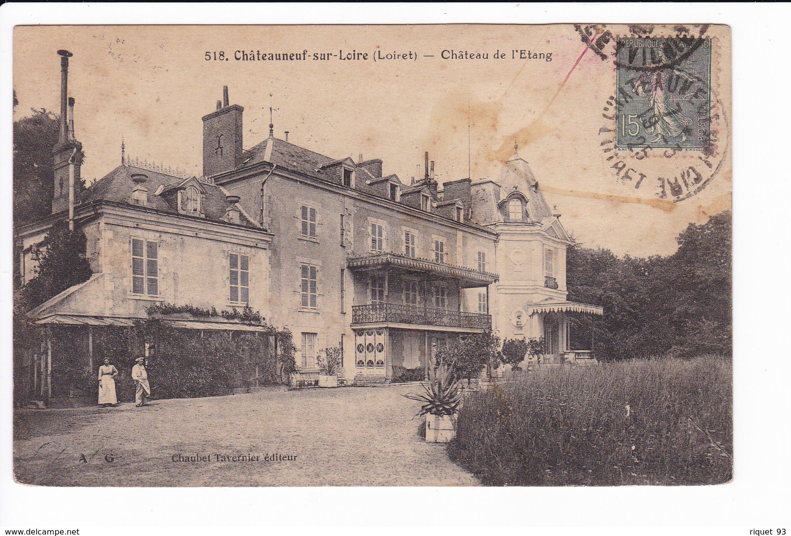 518 - Châteauneuf-sur-Loire - Château De L'étang - Andere & Zonder Classificatie