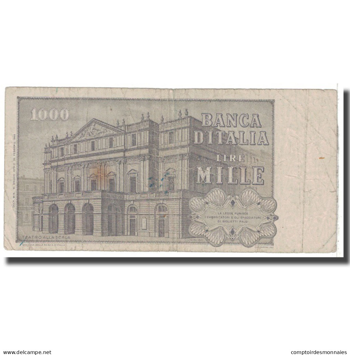 Billet, Italie, 1000 Lire, 1979, 1979-05-10, KM:101f, B - 1000 Lire