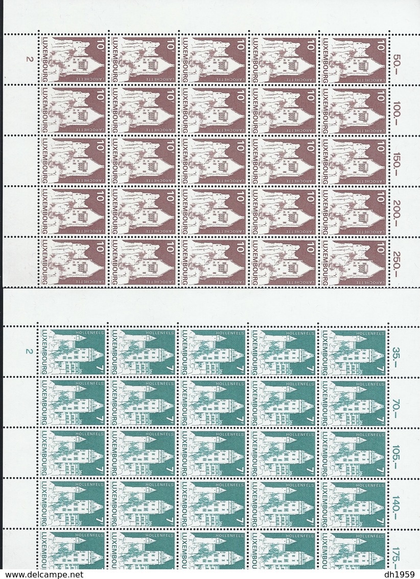 LUXEMBOURG FEUILLES COMPLETES ET INCOMPLETES EN LOT LUXEMBURG ENERGIE ENFANT POLICE COURVOISIER SUISSE