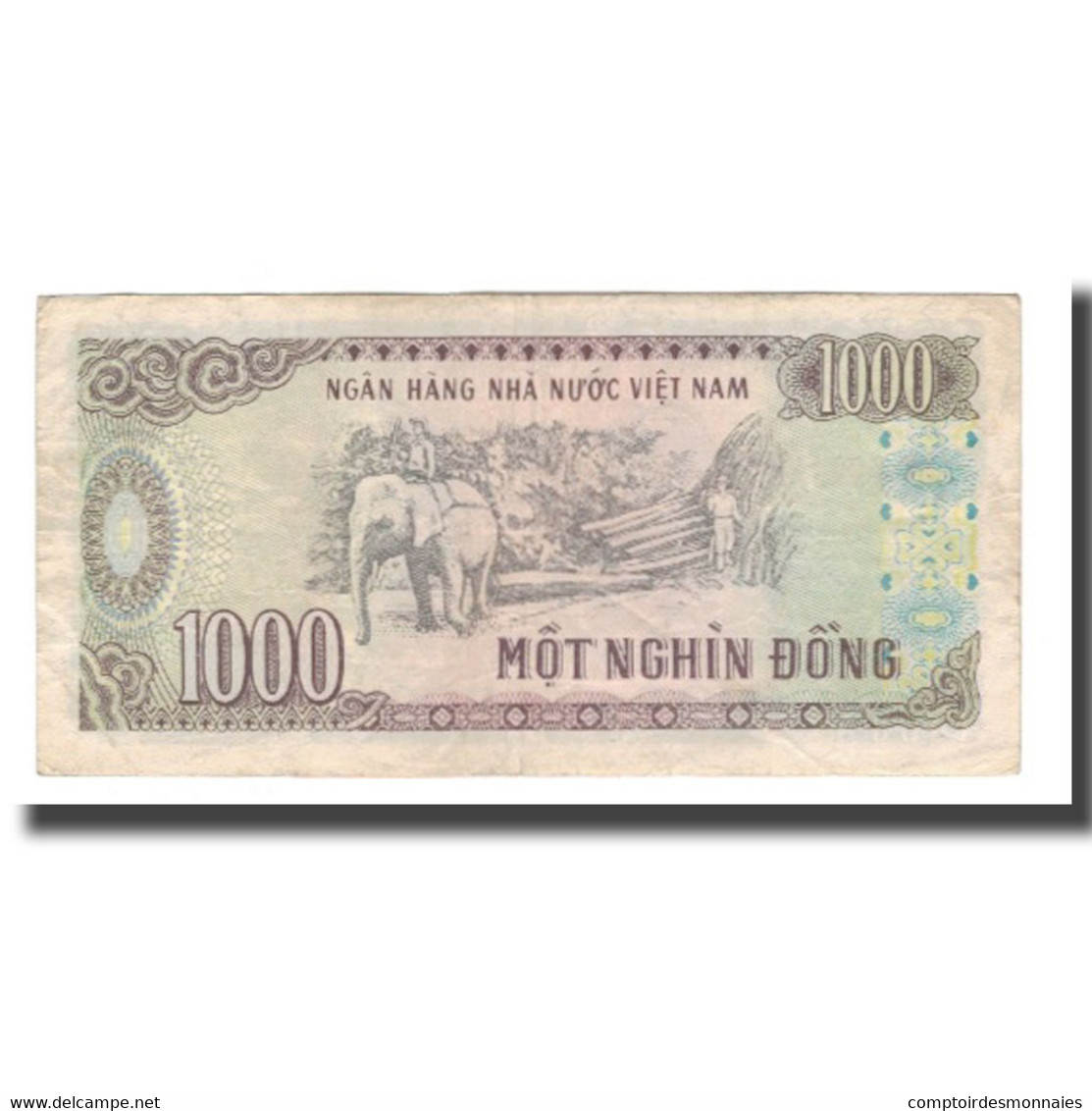 Billet, Viet Nam, 1000 D<ox>ng, 1988, KM:106a, TB+ - Viêt-Nam