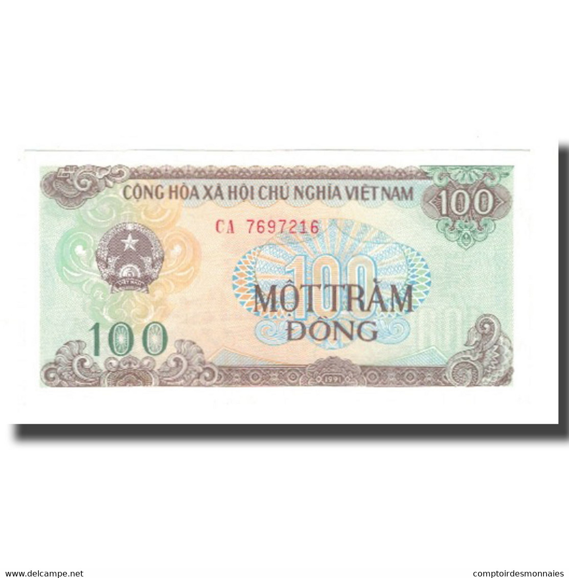 Billet, Viet Nam, 100 D<ox>ng, 1991, KM:105a, SUP - Viêt-Nam