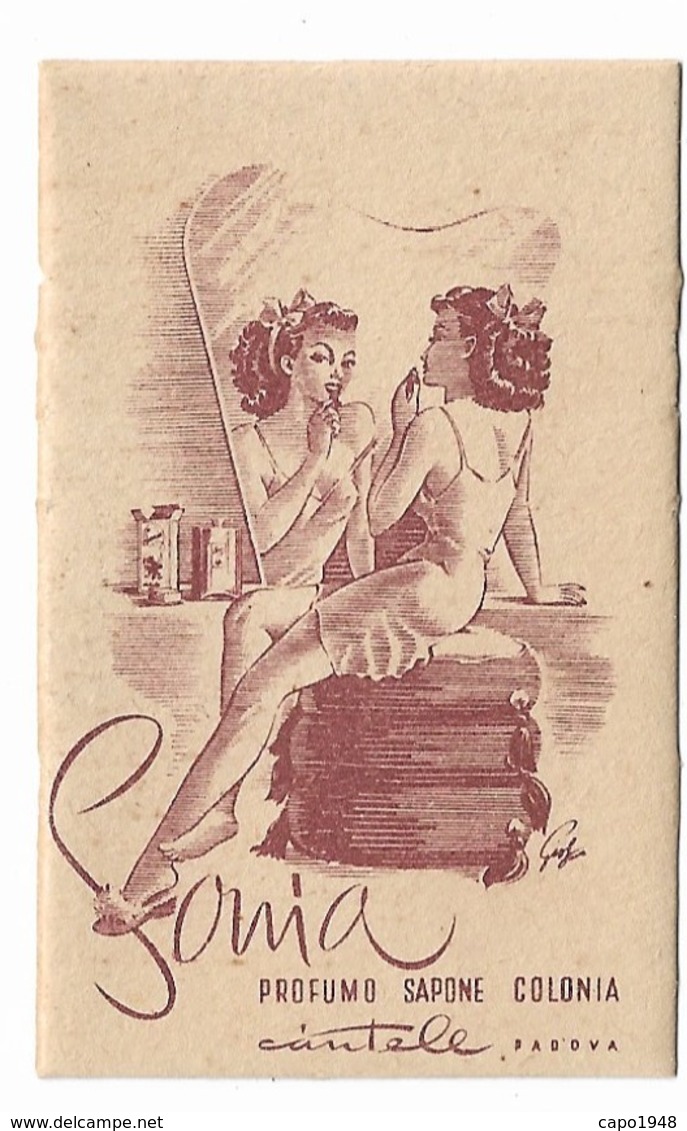 CARTA PROFUMATA "SONIA"CANTELE PADOVA DONNINA AL TRUCCO-2-0882-28933 - Anciennes (jusque 1960)