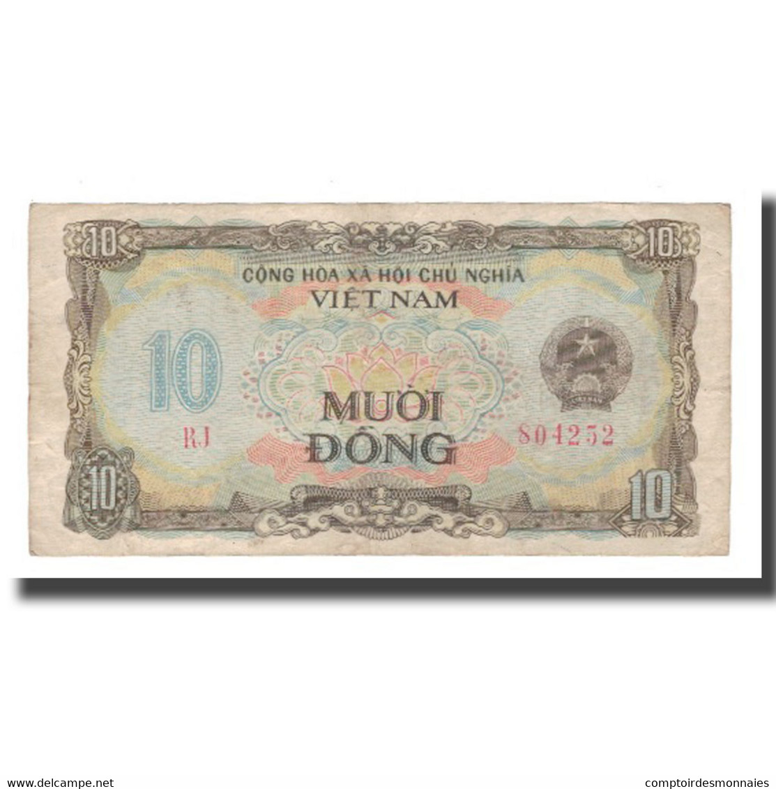 Billet, Viet Nam, 10 D<ox>ng, 1980, KM:86a, TB+ - Viêt-Nam