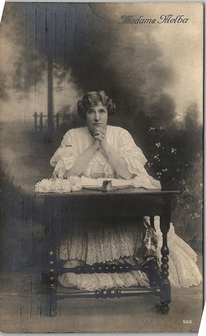 Madame Melba Australian Operatic Soprano - Chanteurs & Musiciens