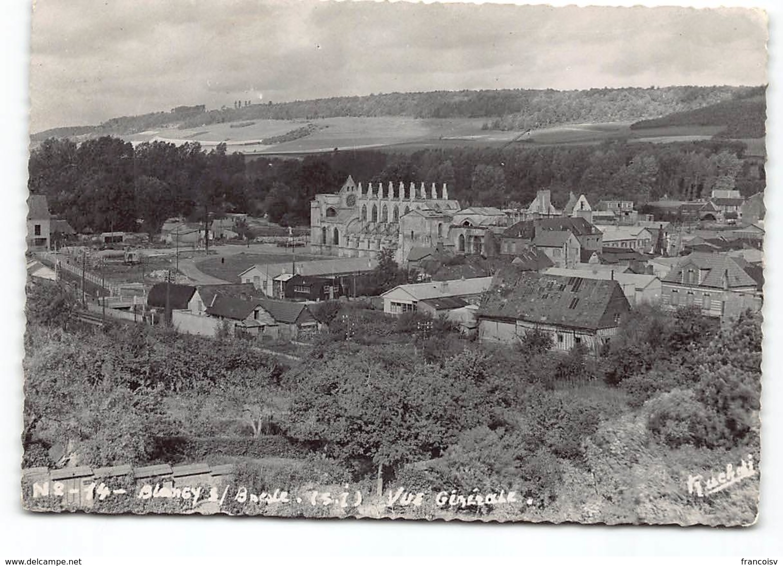 BLANGY SUR BRESLE -Vue Générale  Ecrite 1952 - Blangy-sur-Bresle