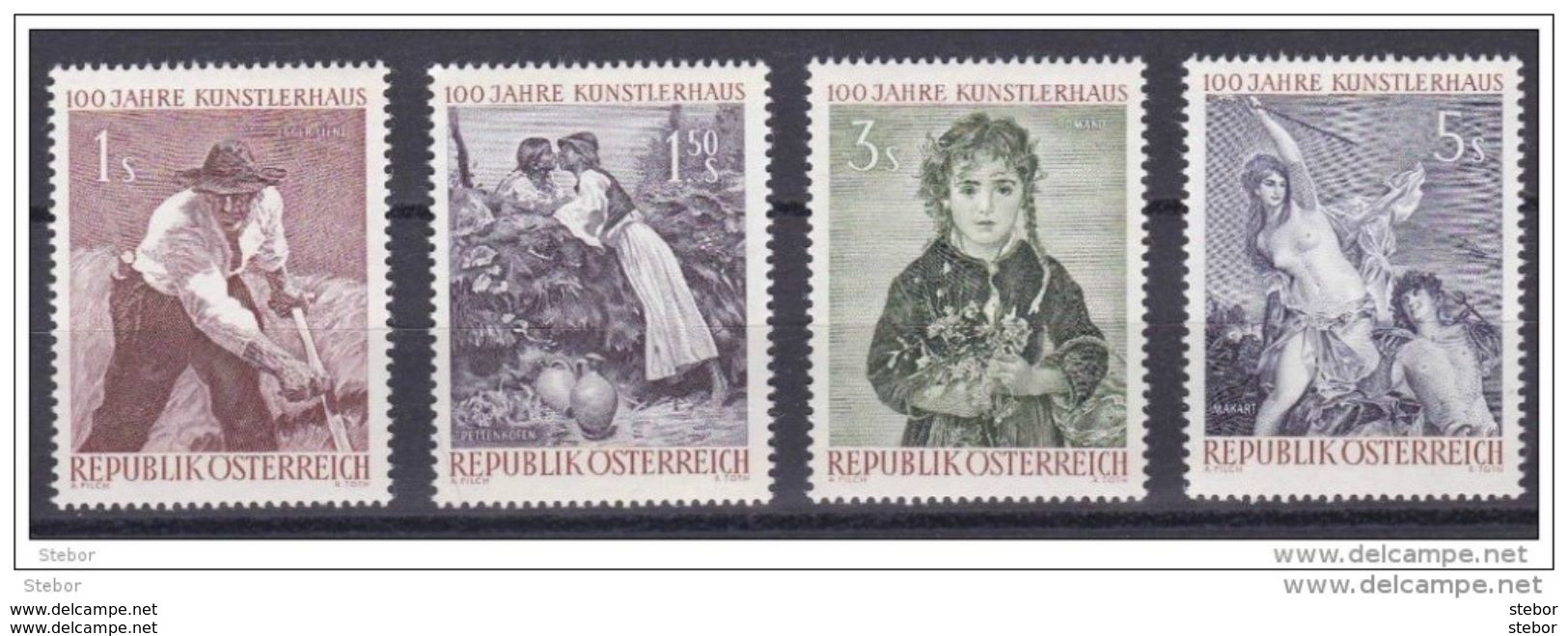 Oostenrijk 1961 Nr 927/30 **, Zeer Mooi Lot Krt 3612 - Collections (sans Albums)