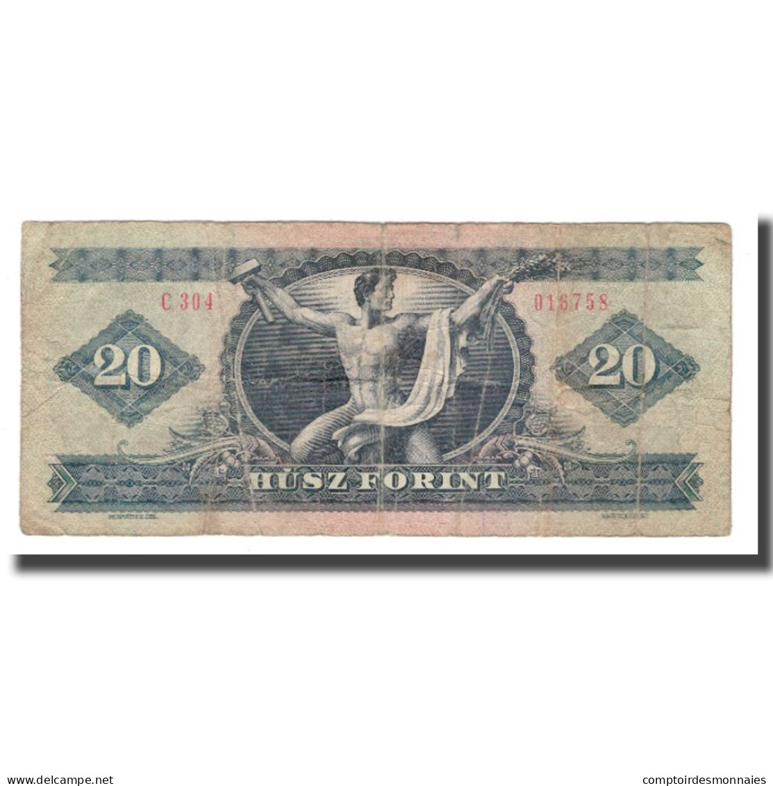 Billet, Hongrie, 20 Forint, 1957-80, 1980-09-30, KM:169g, TB - Hongrie