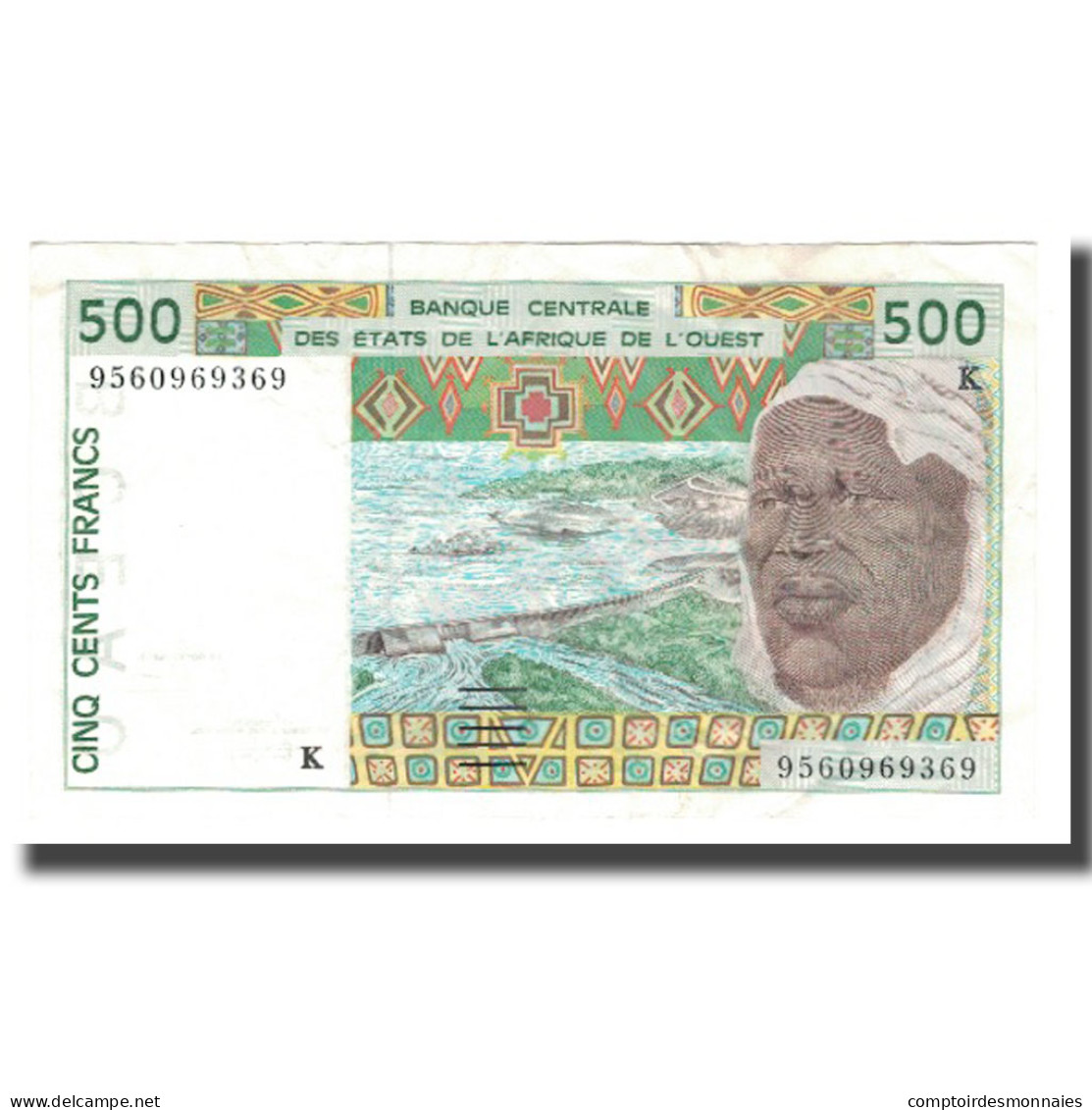 Billet, West African States, 500 Francs, 1997, KM:910Sa, TTB+ - Estados De Africa Occidental