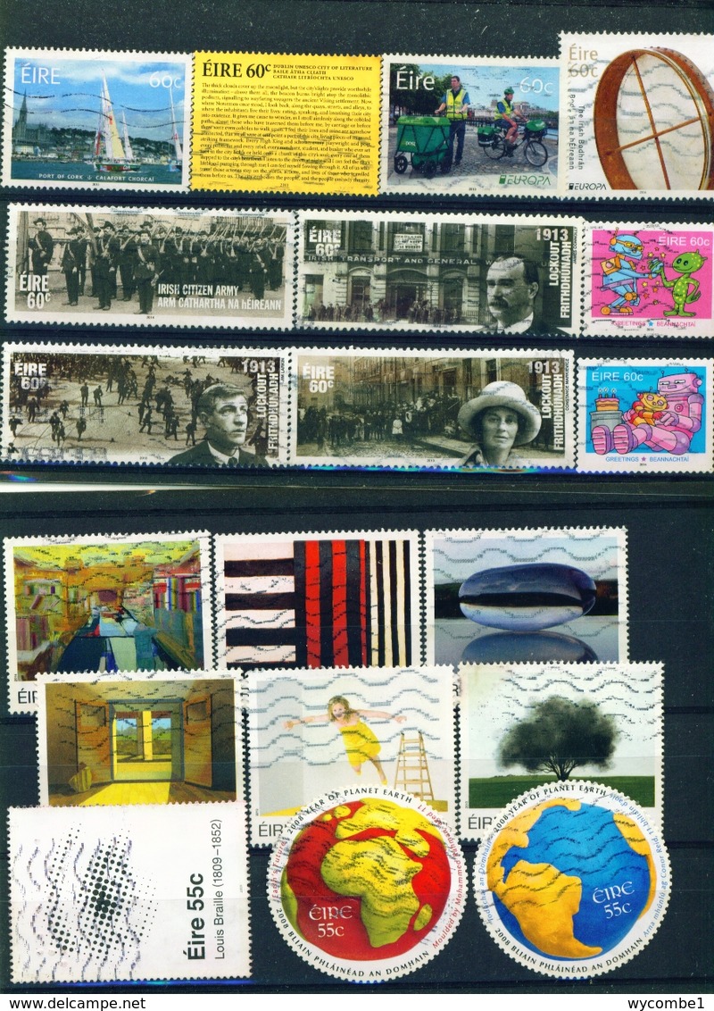 IRELAND - Collection of 1350 Different Postage Stamps