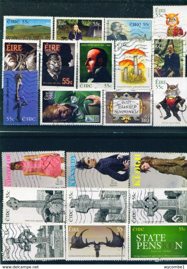 IRELAND - Collection of 1350 Different Postage Stamps