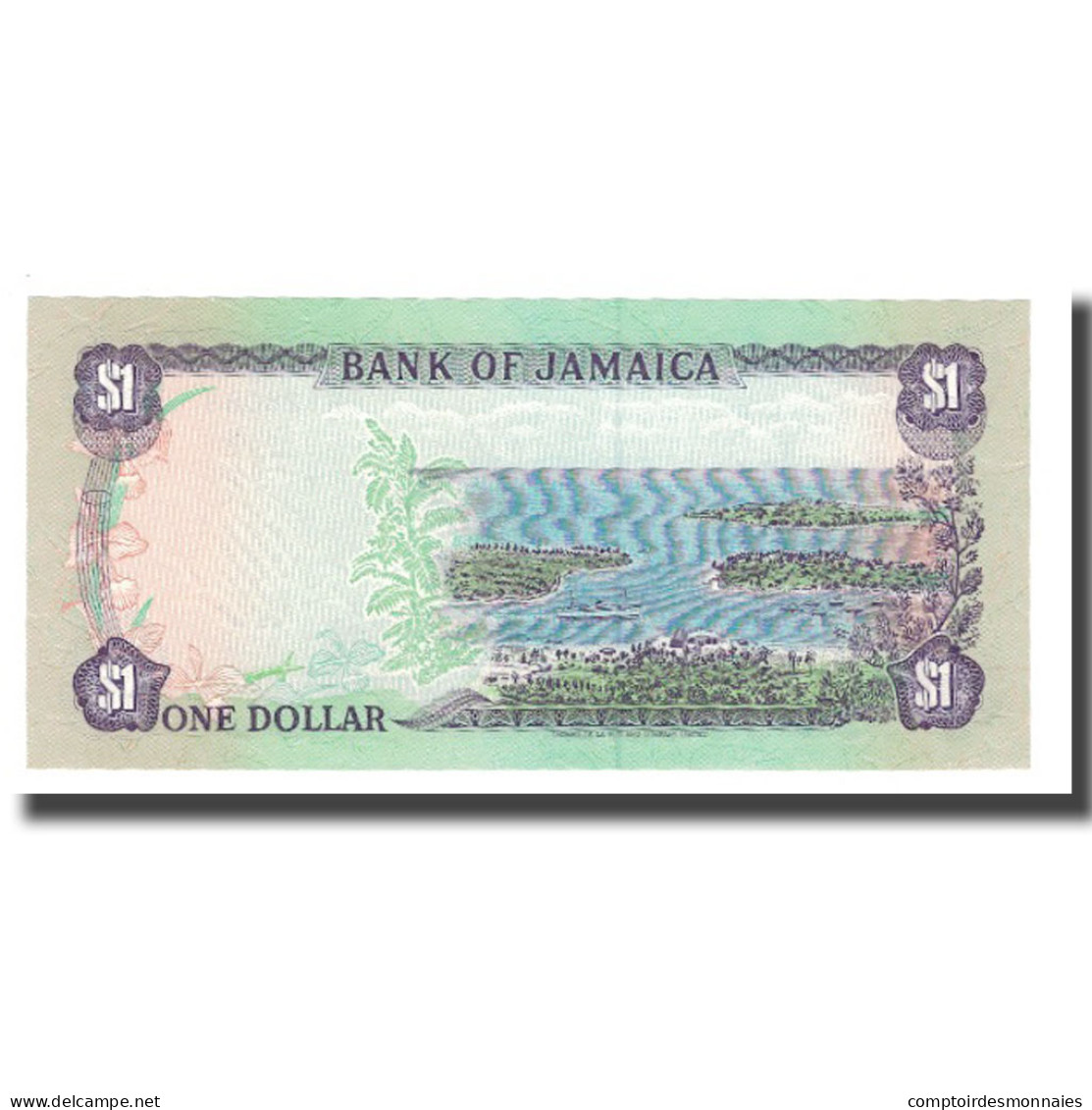 Billet, Jamaica, 1 Dollar, 1985-1990, 1990-01-01, KM:68Ad, NEUF - Jamaique