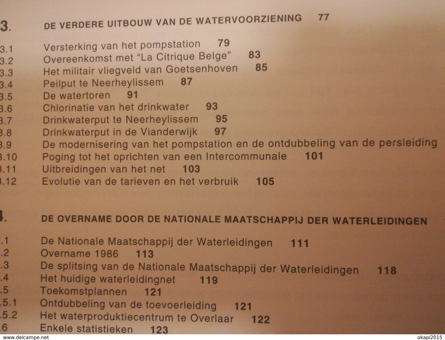 100 JAAR WATERLEIDING TE TIENEN 1894 -  1994 BOEK GESCHIEDENIS RÉGIONALISME BELGIË