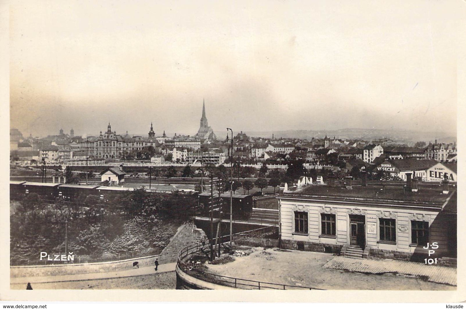 Pilsen (Plzen) - Panorama 1926 - Tchéquie