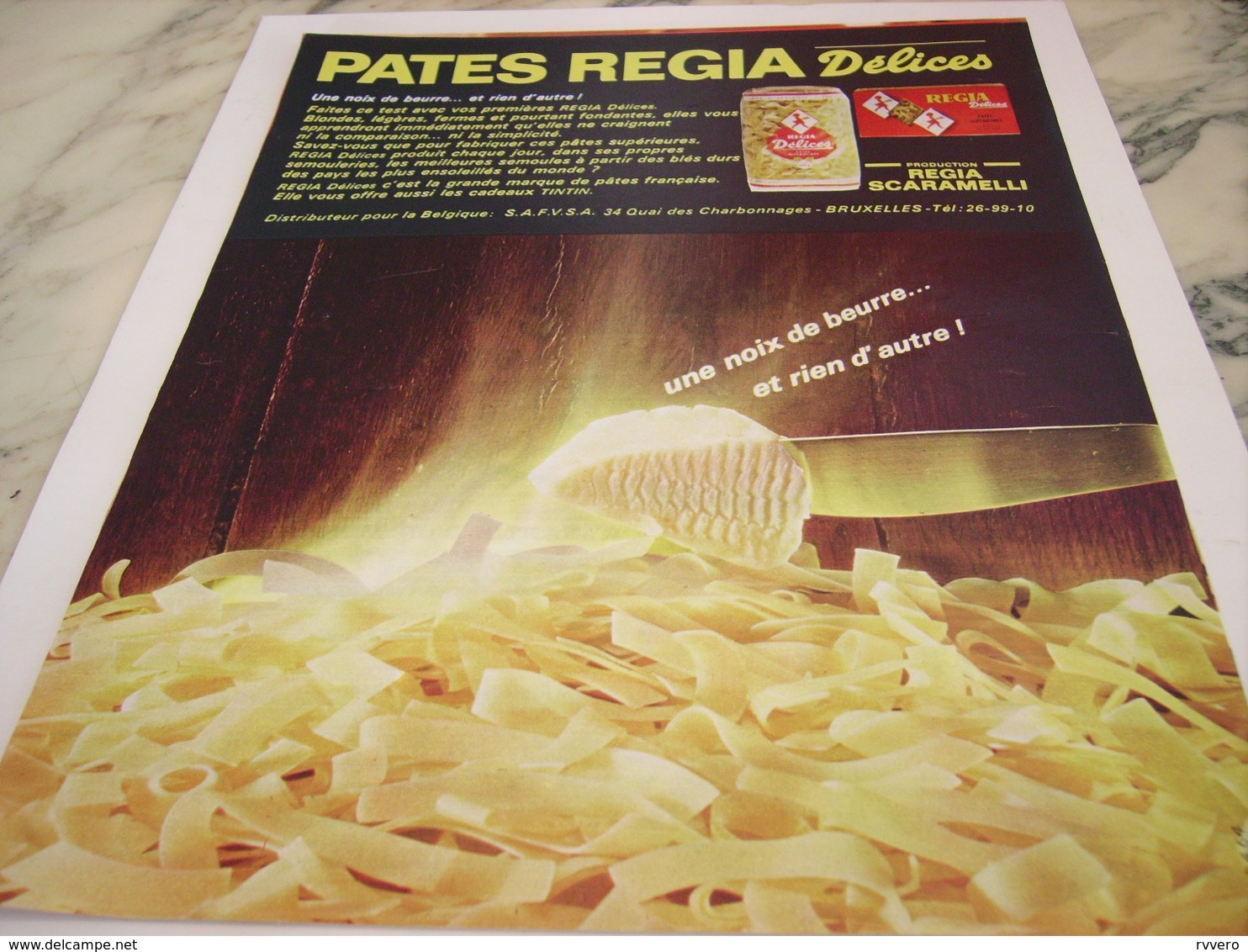 ANCIENNE PUBLICITE  LES PATES ALIMENTAIRE  REGIA DELICES  1964 - Affiches