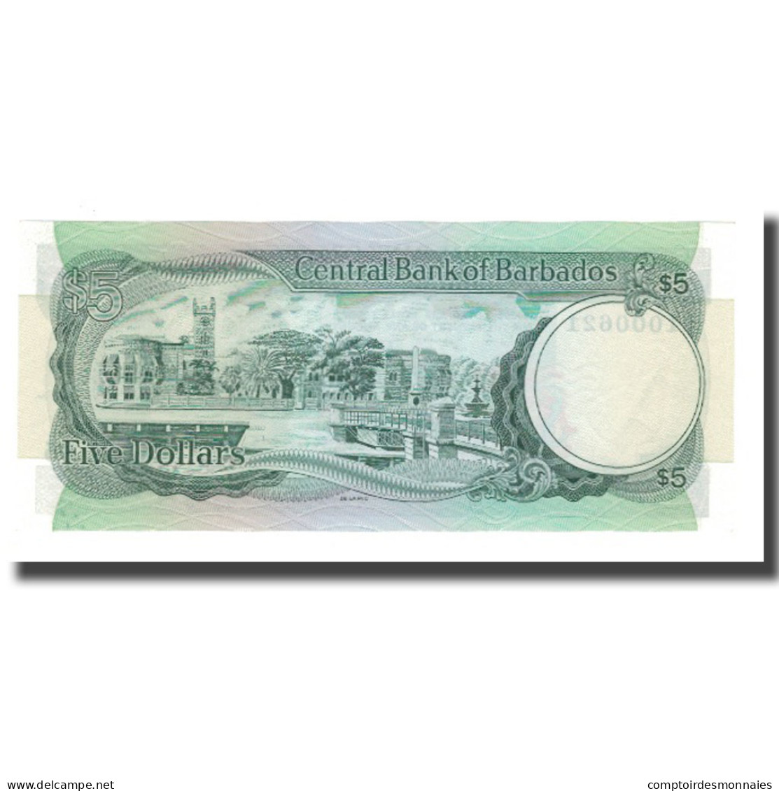 Billet, Barbados, 5 Dollars, Undated (1973), KM:31a, NEUF - Barbados