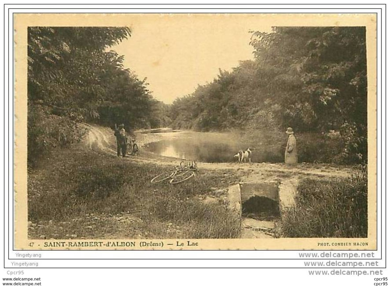 26.SAINT RAMBERT D'ALBON.LE LAC.CHASSEUR ET PECHEUR - Autres & Non Classés