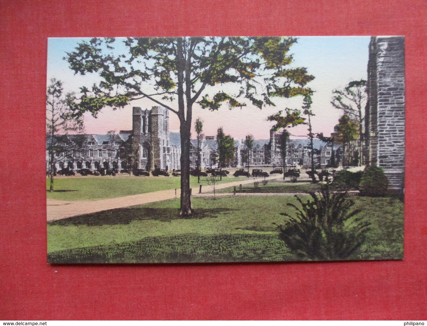 Hand Colored   Campus From The Union   Duke University     North Carolina > Durham     -ref 3303 - Durham