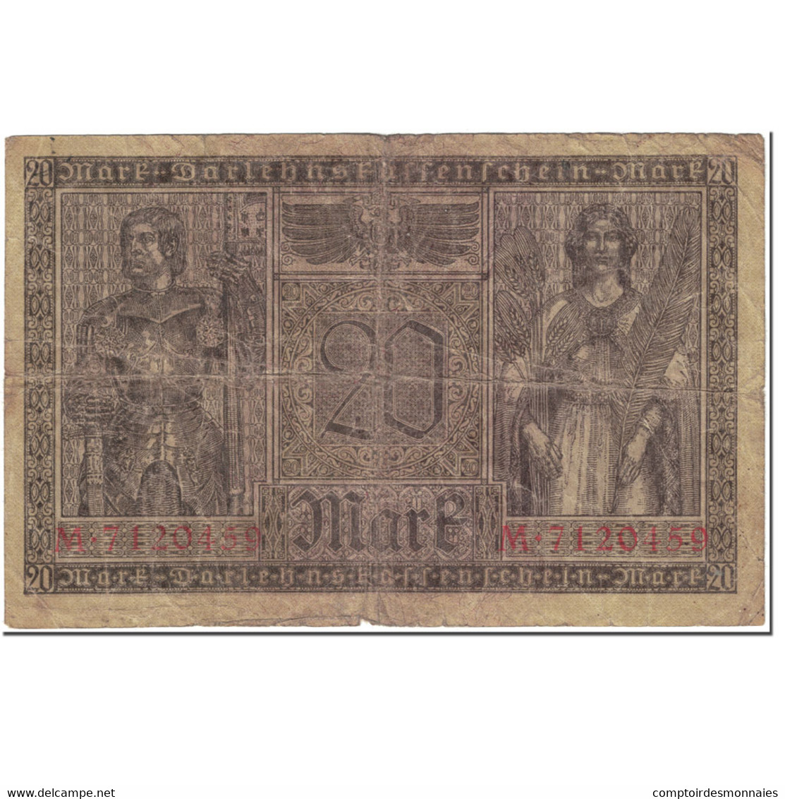 Billet, Allemagne, 20 Mark, 1918, 1918-02-20, KM:57, B - 20 Mark