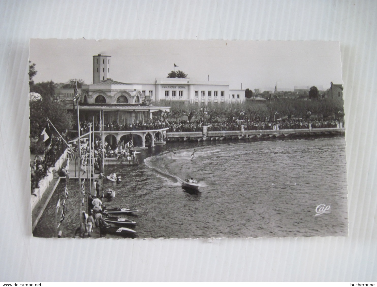 CPSM 95 ENGHEIN-les-BAINS Course De Hors-Bord Sur Le Lac 1955 TBE - Enghien Les Bains