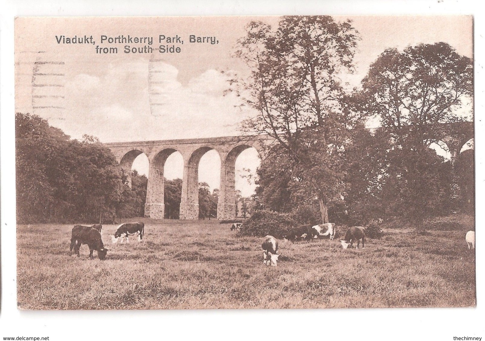 VIADUCT VIADUKT PORTHKERRY PARK BARRY GLAMORGAN WALES USED 1940 - Glamorgan