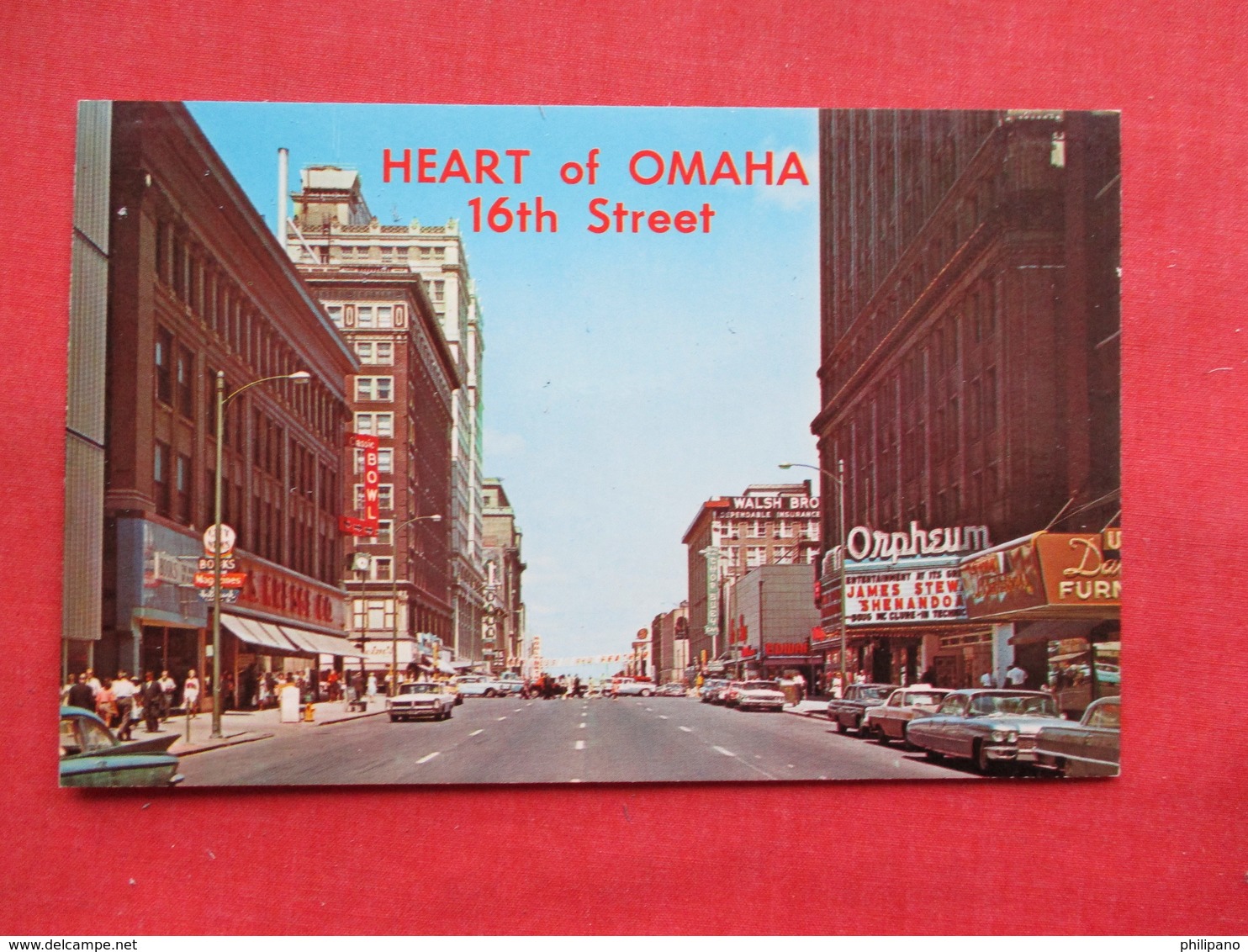 16 Th Street Orpheum Theatre   - Nebraska > Omaha  Ref 3303 - Omaha