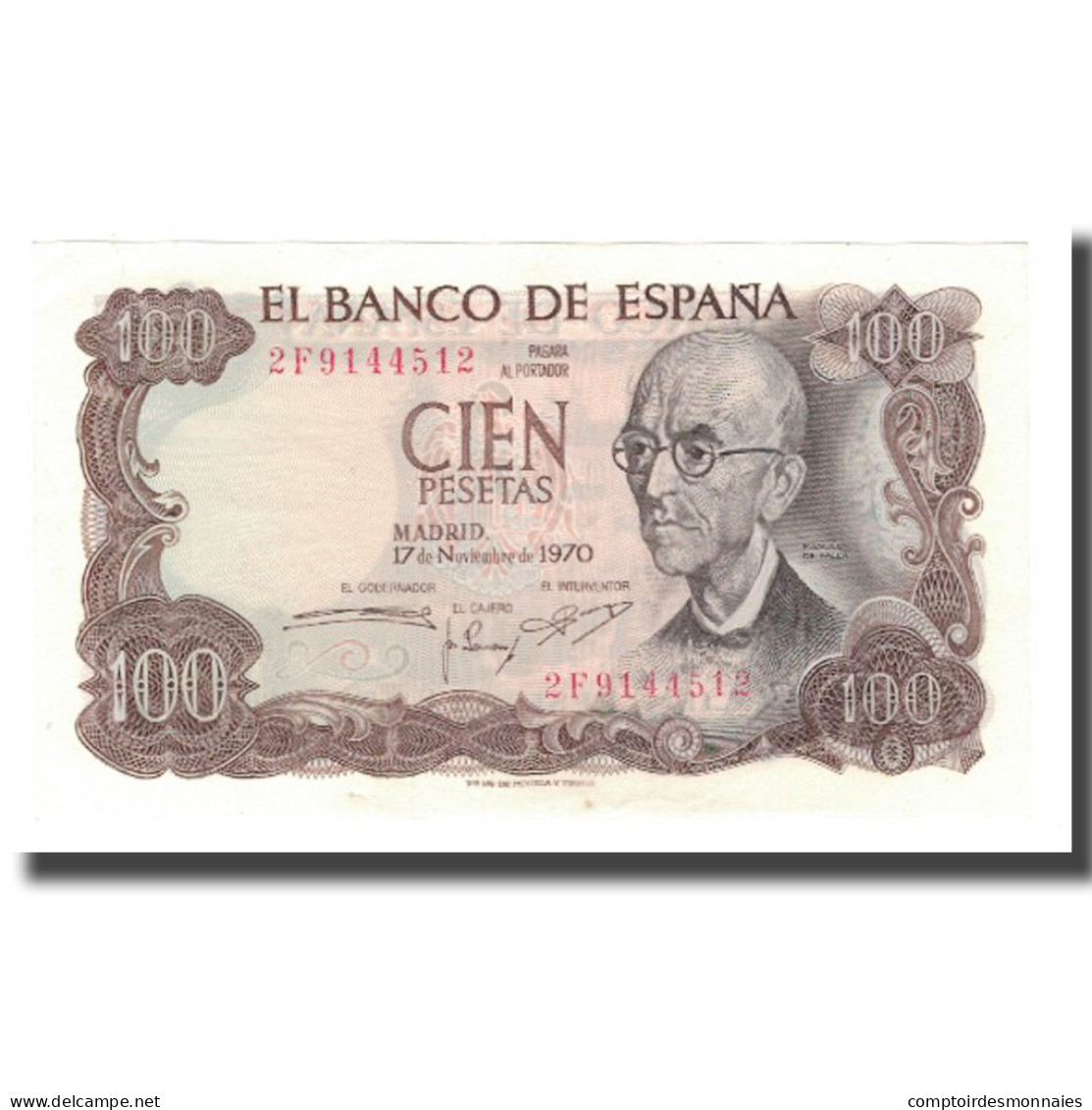 Billet, Espagne, 100 Pesetas, 1970, 1970-11-17, KM:152a, SUP+ - 100 Pesetas