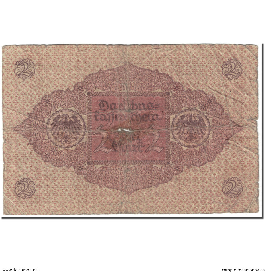 Billet, Allemagne, 2 Mark, 1920, 1920-03-01, KM:60, B - [13] Bundeskassenschein