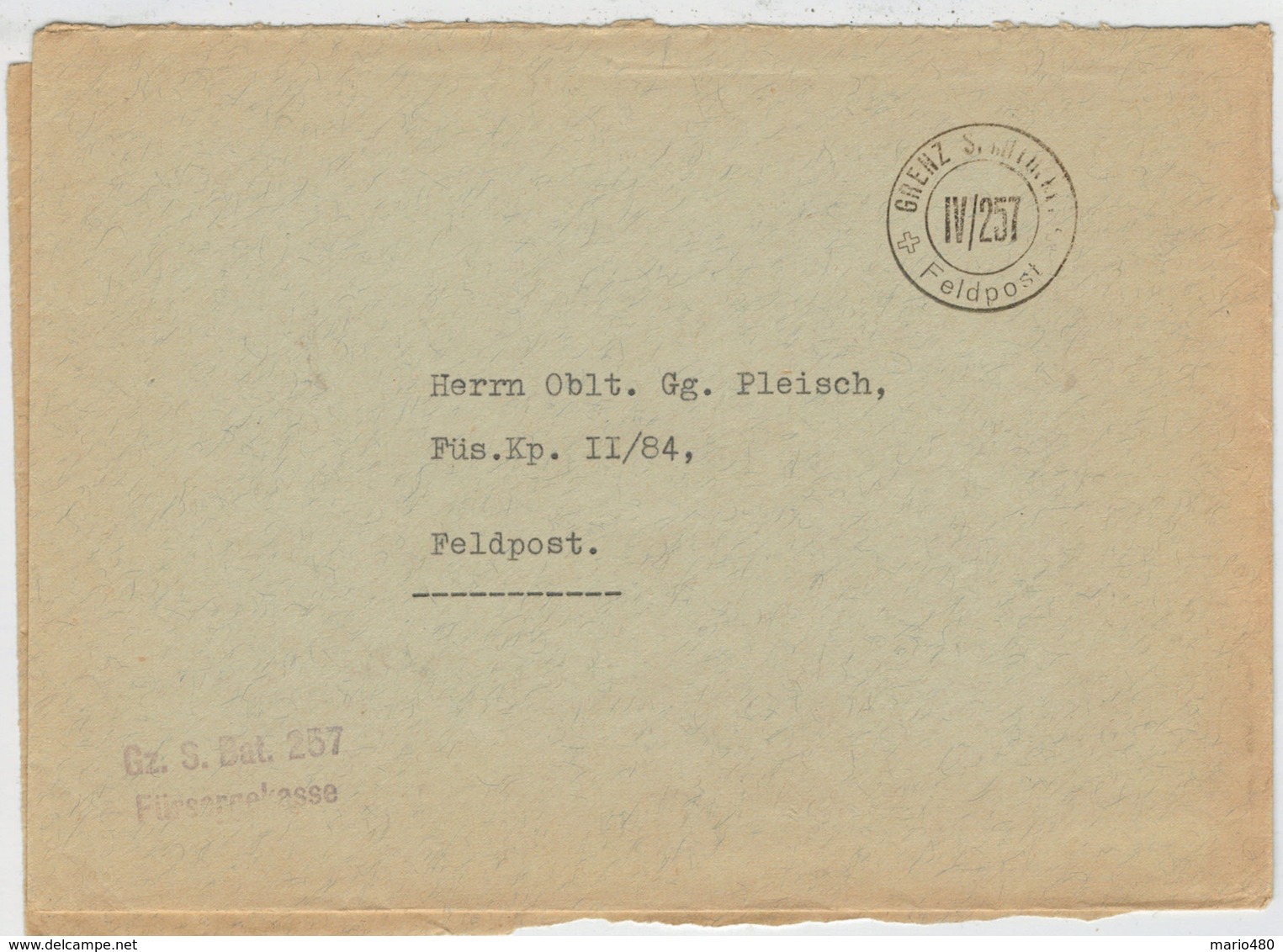 POSTA  MILITARE       FELDPOST     (1939-1945)        (VIAGGIATA) - Documenti