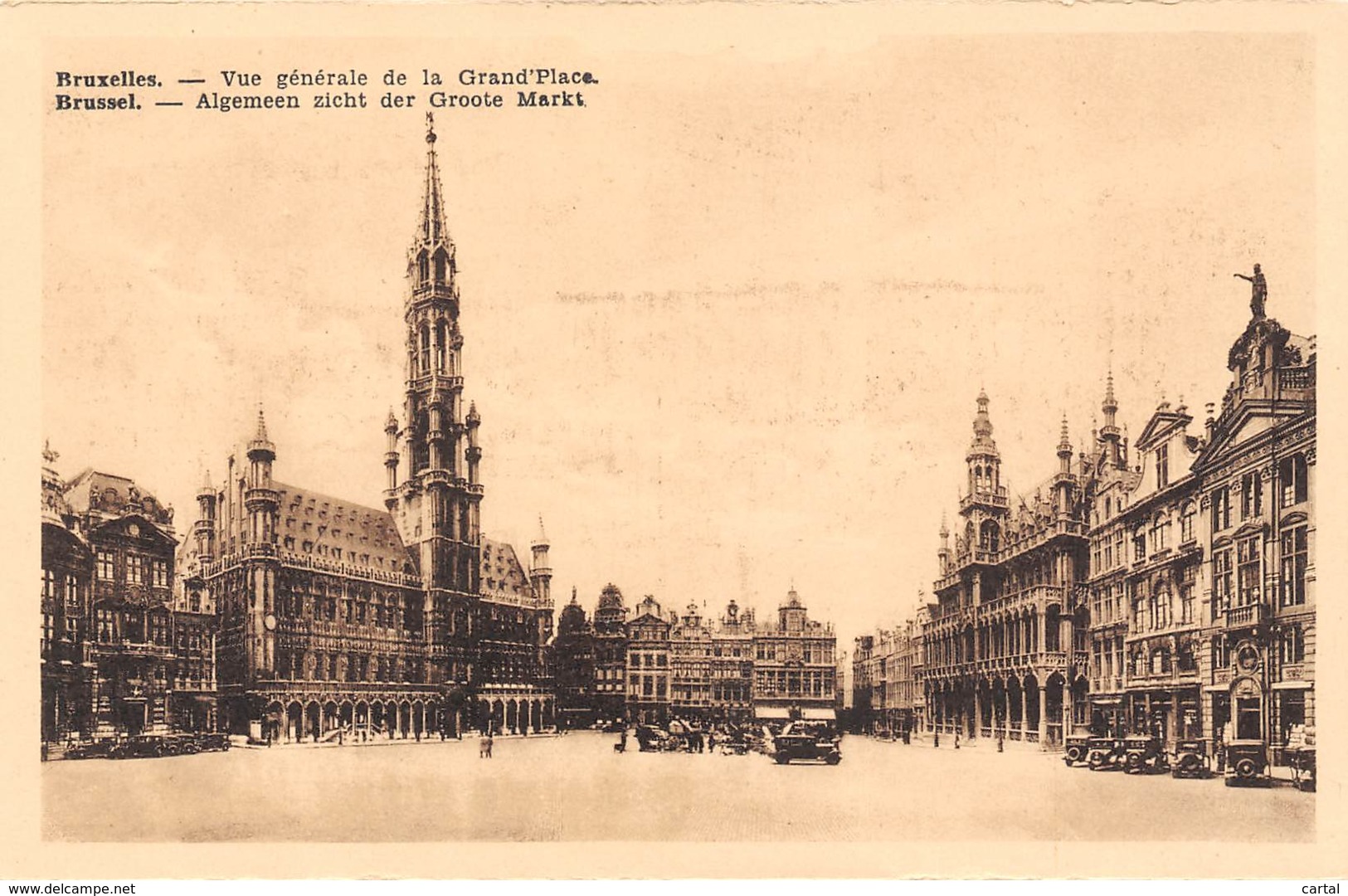 BRUXELLES - Vue Générale De La Grand'Place - Marktpleinen, Pleinen