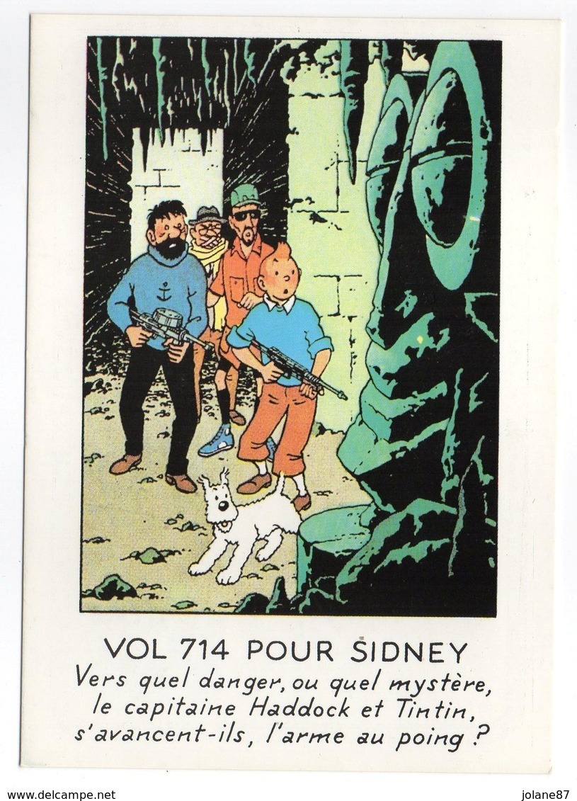 CPM    HERGE   LES AVENTURES DE TINTIN   VOL 714 POUR SYDNEY - Stripverhalen