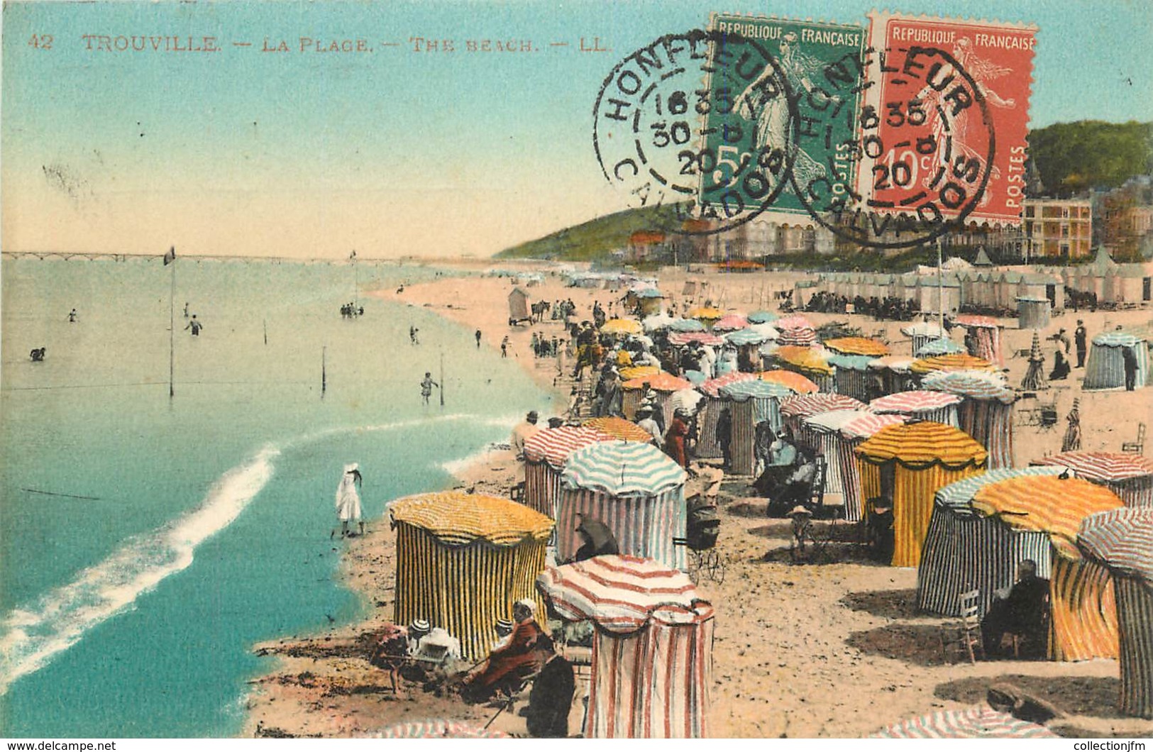 CPA FRANCE 14 "Trouville, La Plage" - Trouville