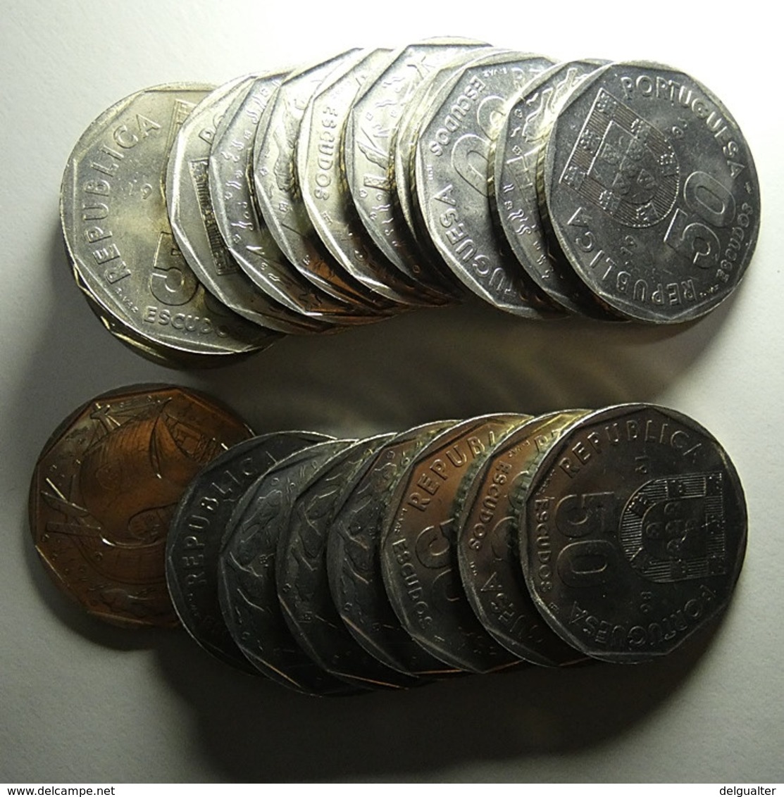 Portugal 20 Coins 50 Escudos 1986 BU - Kilowaar - Munten