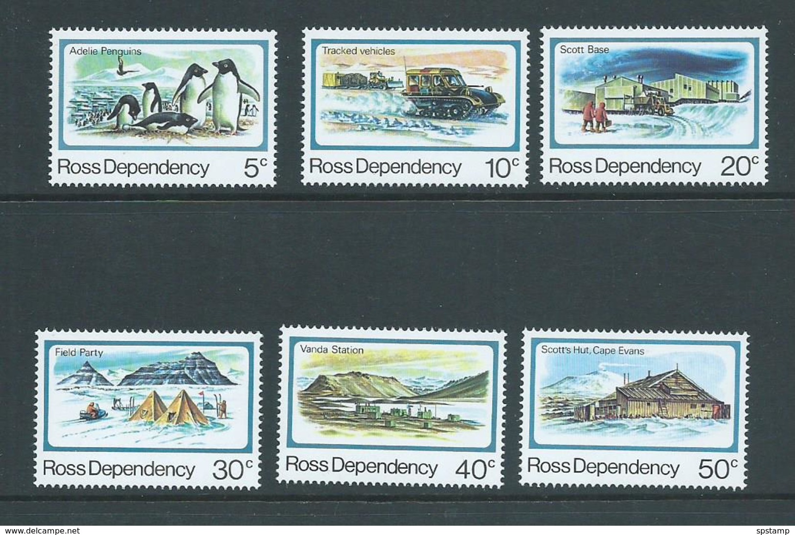 Ross Dependency 1982 Scott Base Anniversary Set 6 MNH - Unused Stamps