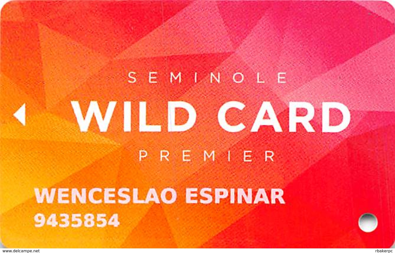 Seminole Hard Rock Casinos USA - Premier Slot Card - Casino Cards