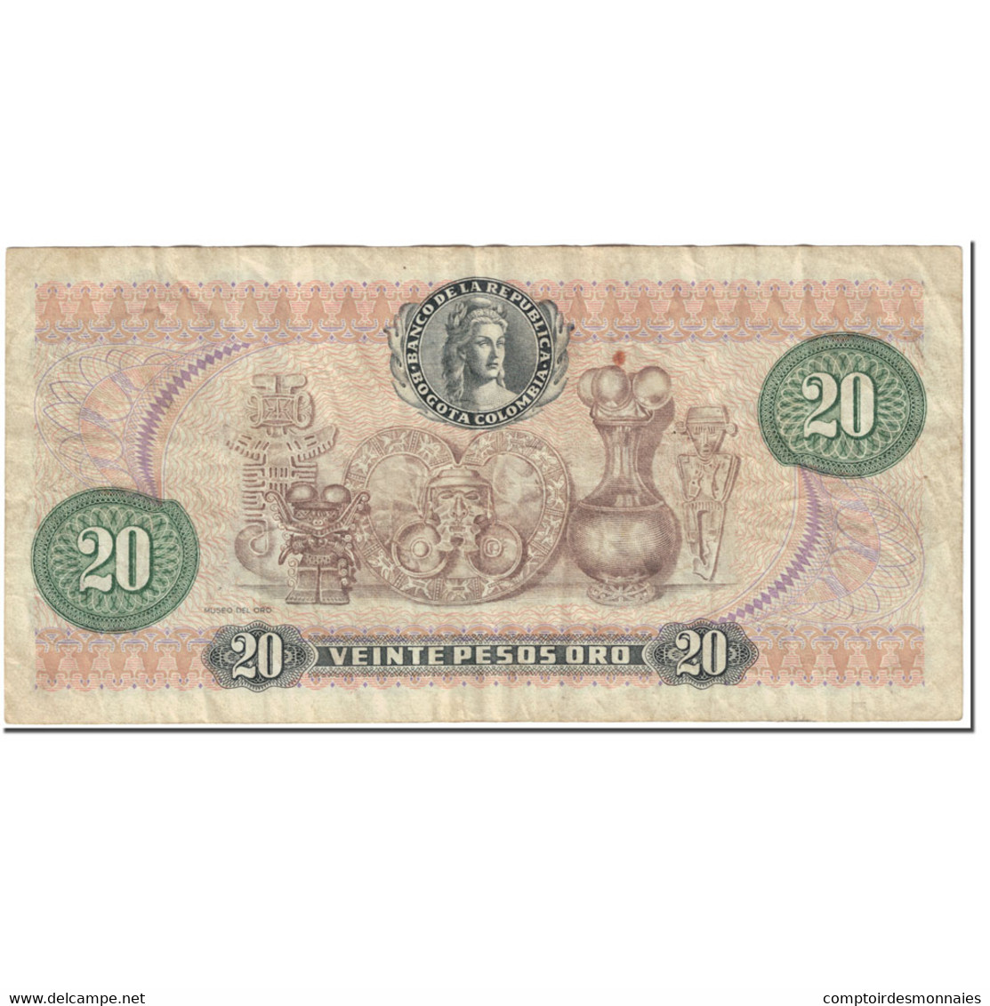 Billet, Colombie, 20 Pesos Oro, 1979, 1979-04-01, KM:409d, TTB - Colombie