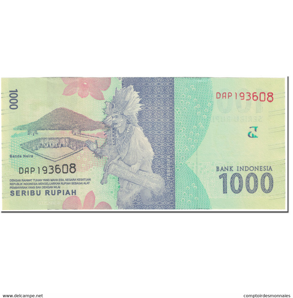 Billet, Indonésie, 1000 Rupiah, 2017, Undated (2017), KM:154b, NEUF - Indonésie