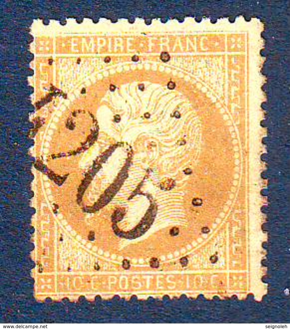 N° 21 Obl GC 4205  ... VIGEOIS Correze , Ind 7 = 40 Euro Sur Lettre - 1849-1876: Période Classique