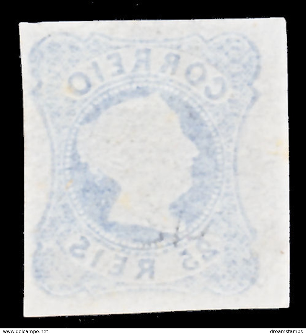 !										■■■■■ds■■ Portugal 1863 Reprints AF#2 Queen Maria 25 Réis (d12430) - Nuovi