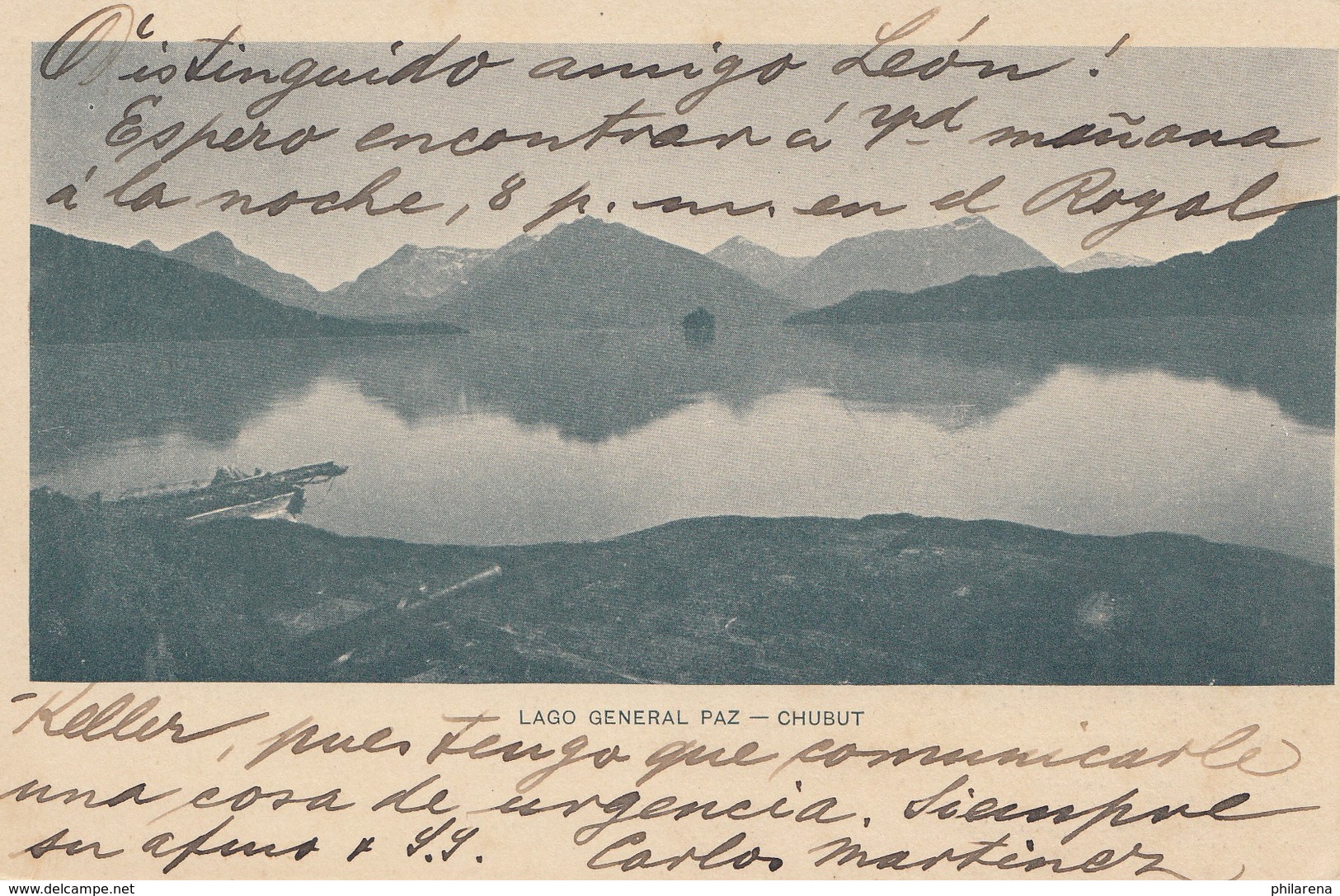 Argentinien: 1904: Ansichtskarte Lago General Paz, Chubut - Sonstige & Ohne Zuordnung