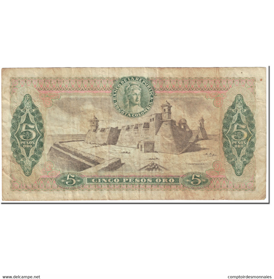 Billet, Colombie, 5 Pesos Oro, 1979, 1979-04-01, KM:406f, TB - Colombie