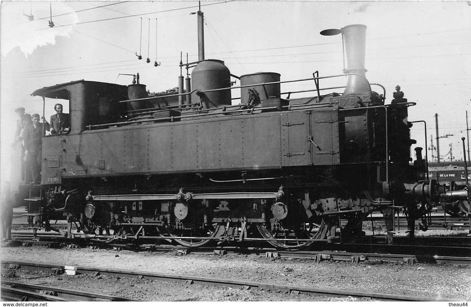 ¤¤  -   Carte-Photo D'une Locomotive   -  Chemins De Fer  -   Machine N° 2176 Du P.O.  -  Train En Gare  -   ¤¤ - Zubehör