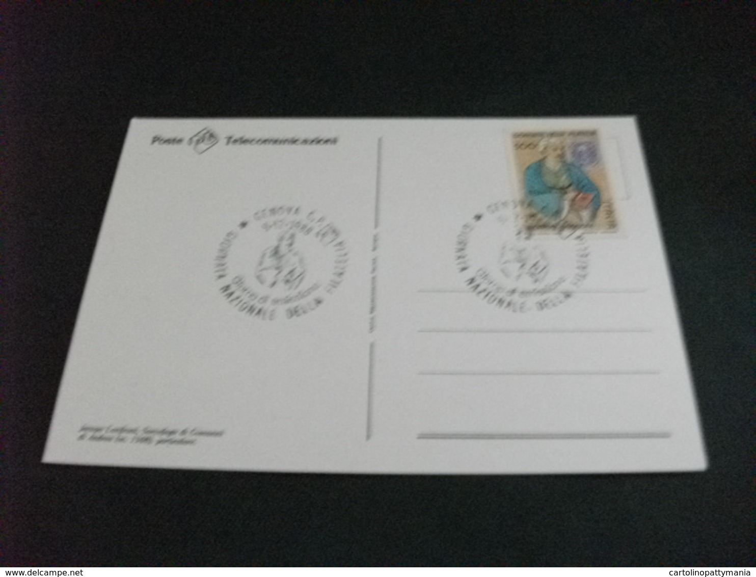 STORIA POSTALE CARTOLINA POSTALE ANNULLO GENOVA FRANCOBOLLO EDOARDO CHIOSSONE SARCOFAGO G. DI ANDREA J. LANFRANI - Skulpturen