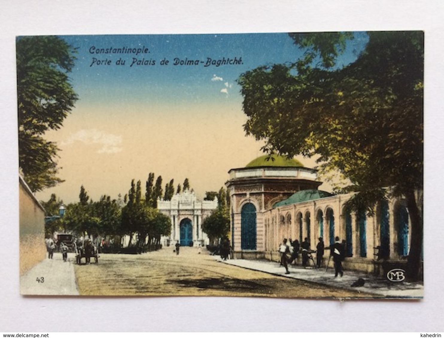 Turkey Türkei Turquie ~ 1920, Constantinople Istanbul, Porte Du Palais De Dolma Baghtché - Turquia