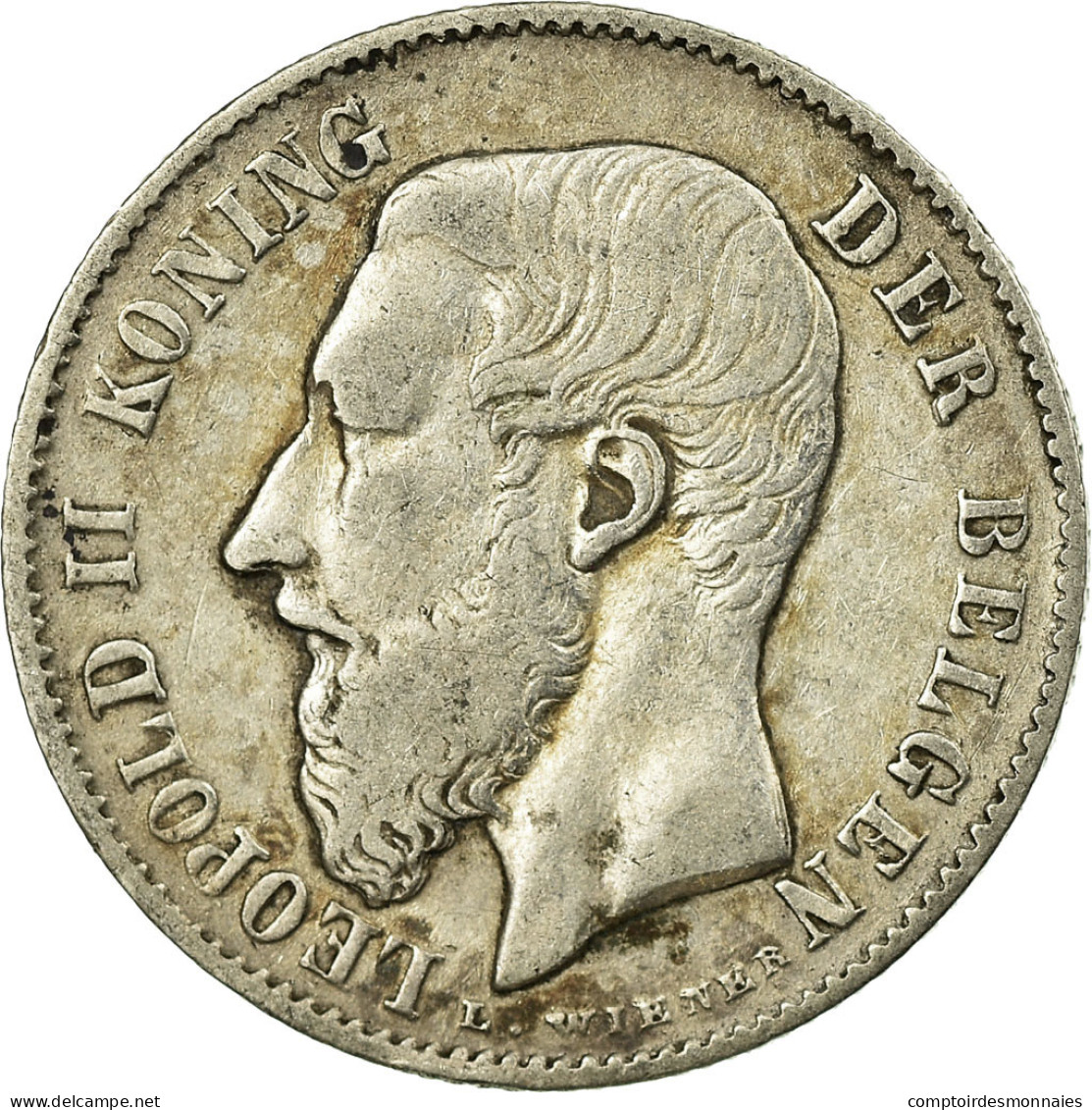 Monnaie, Belgique, Leopold II, 50 Centimes, 1886, TTB, Argent, KM:27 - 50 Centimes